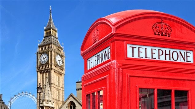 Big Ben e telefone em Londres