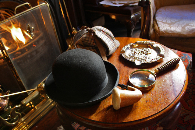 Acervo do Museu Sherlock Holmes em Londres