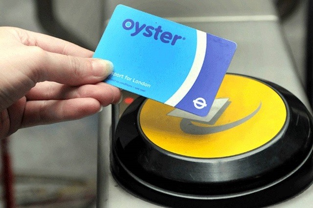 Cartão Oyster Card em Londres