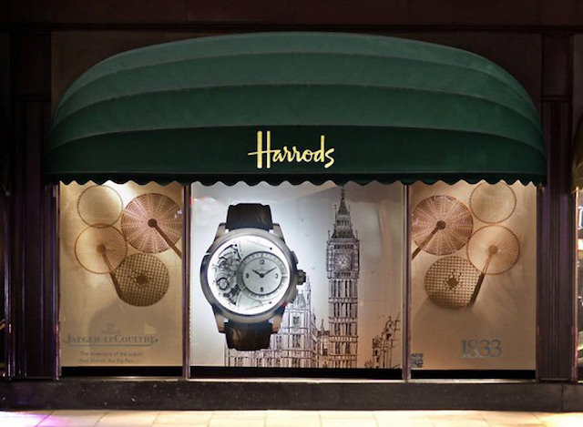 Relógios na Harrods em Londres
