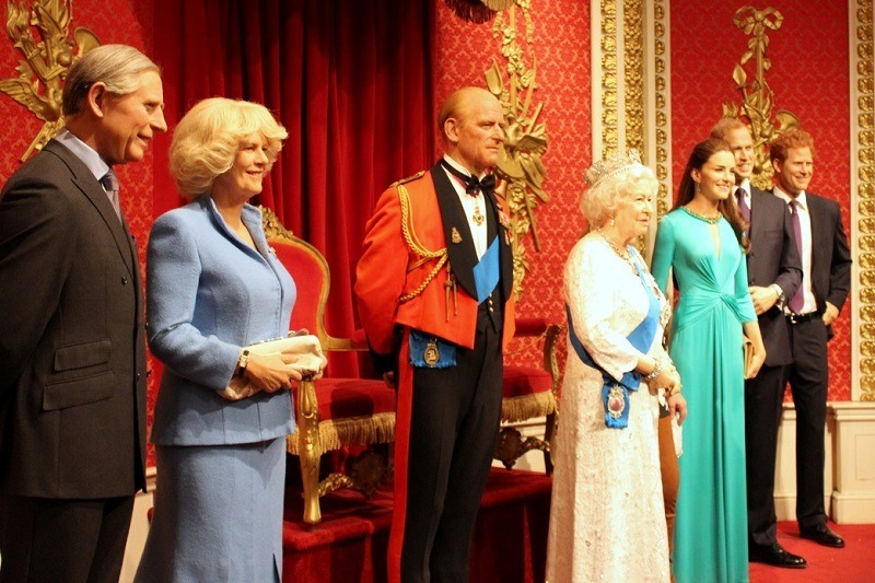 Família Real no Madame Tussauds em Londres