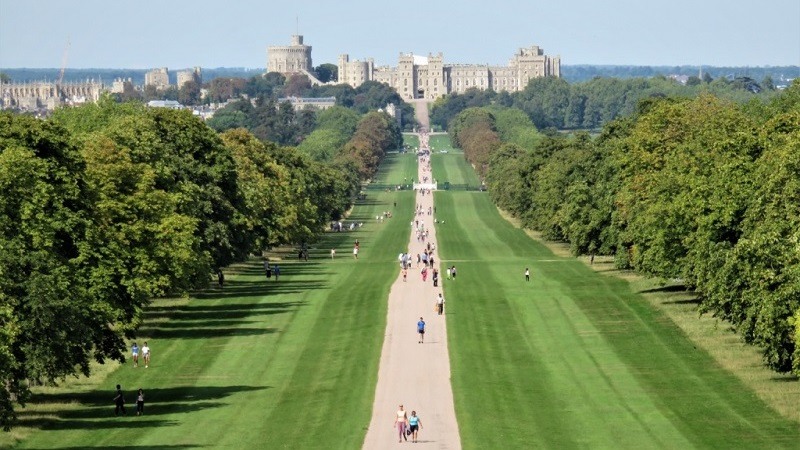 Caminhada para o Castelo de Windsor