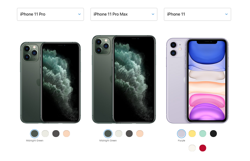 iPhone 11, 11 Pro e 11 Pro Max: cores e diferenças