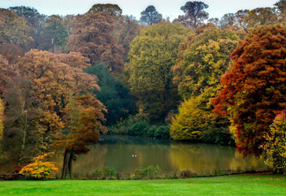 Lago no Hampstead Heath em Londres