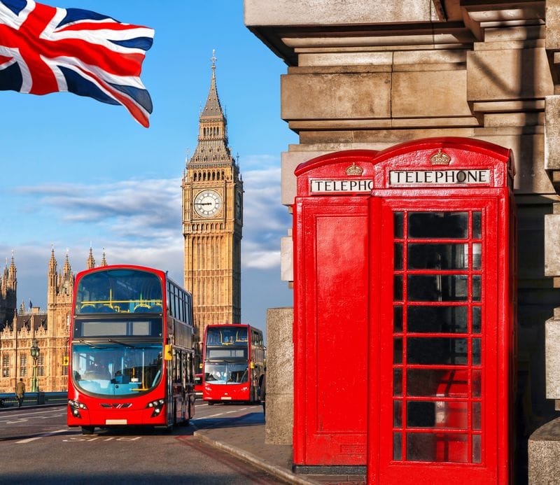 Telefone em Londres e Big Ben