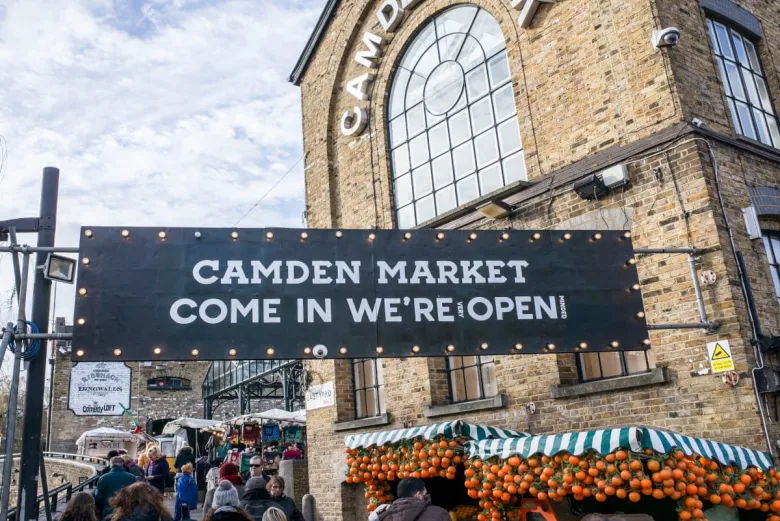 Mercado de Camden Town em Londres