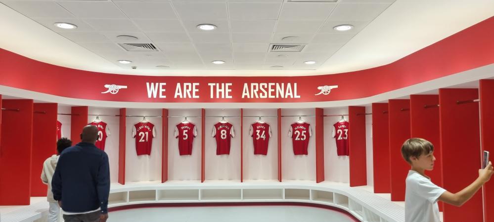 Museu no Emirates Stadium do Arsenal em Londres