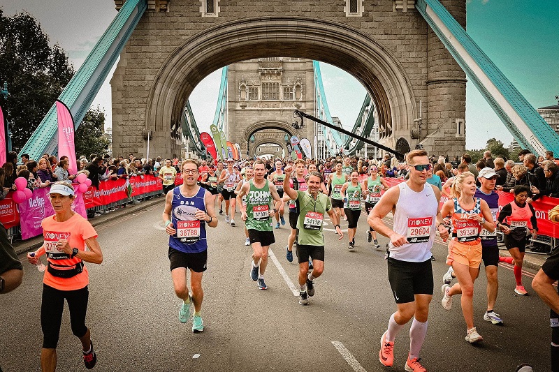 Maratona na ponte de Londres