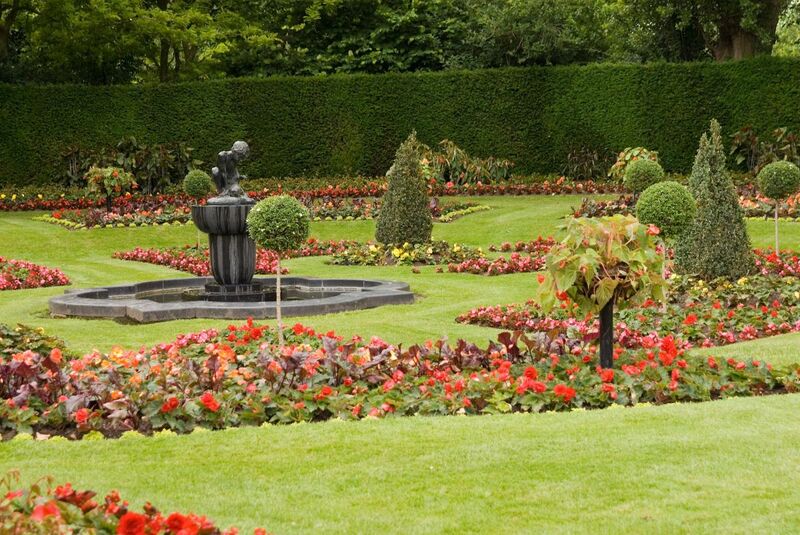 Jardim florido no Regents Park em Londres