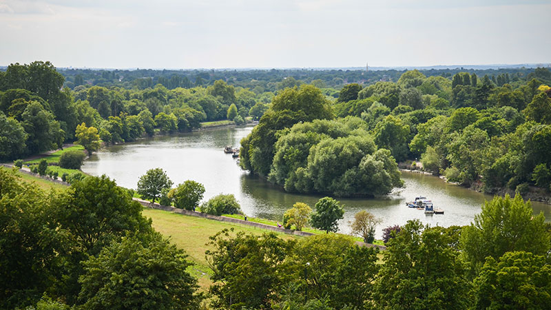Vista do Richmond Park em Londres
